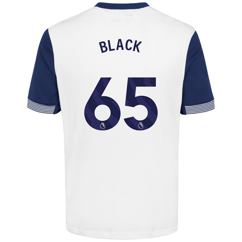 Niño Camiseta Leo Black #65 Blanco Azul 1ª Equipación 2024/25 La Camisa México