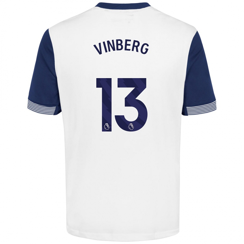 Niño Camiseta Matilda Vinberg #13 Blanco Azul 1ª Equipación 2024/25 La Camisa México