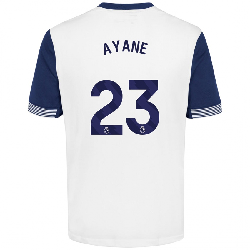 Niño Camiseta Rosella Ayane #23 Blanco Azul 1ª Equipación 2024/25 La Camisa México