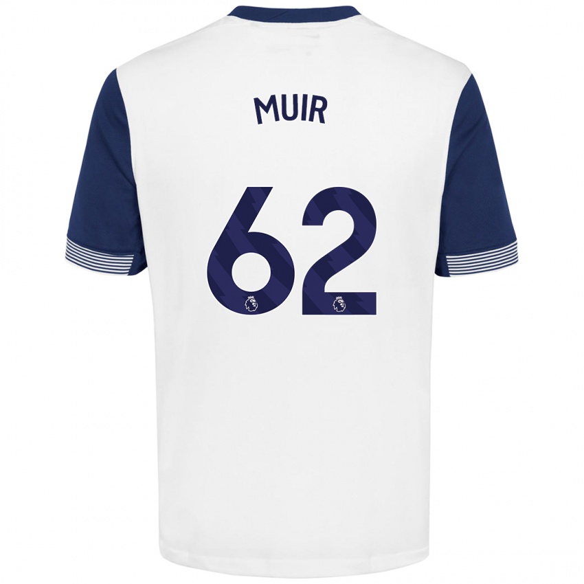 Niño Camiseta Marqes Muir #62 Blanco Azul 1ª Equipación 2024/25 La Camisa México