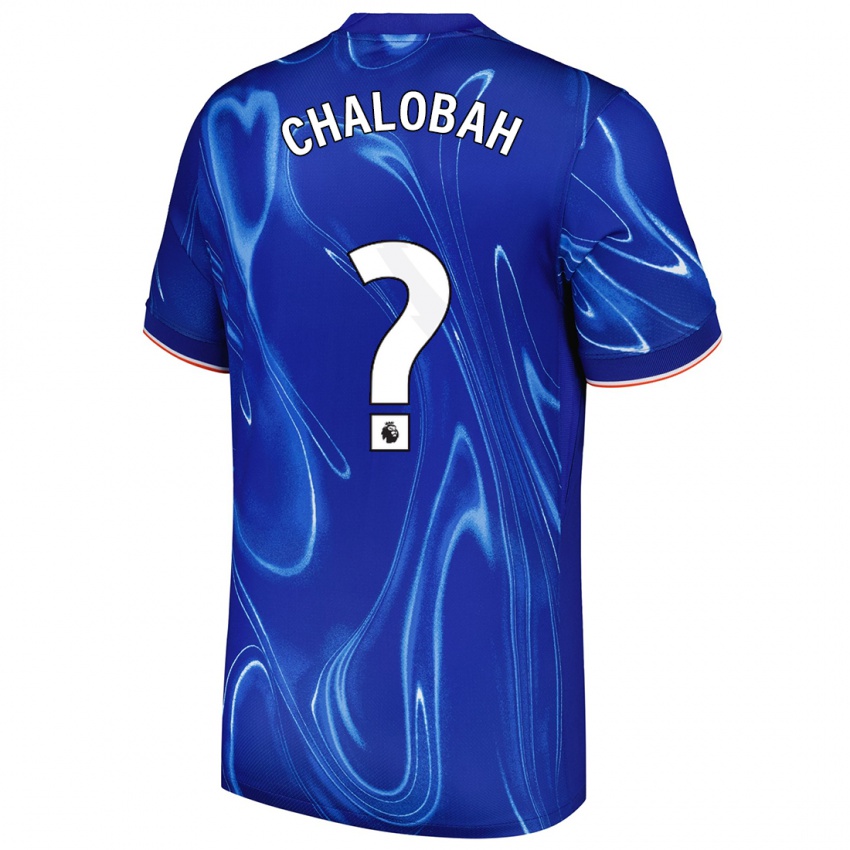 Niño Camiseta Trevoh Chalobah #0 Azul Blanco 1ª Equipación 2024/25 La Camisa México