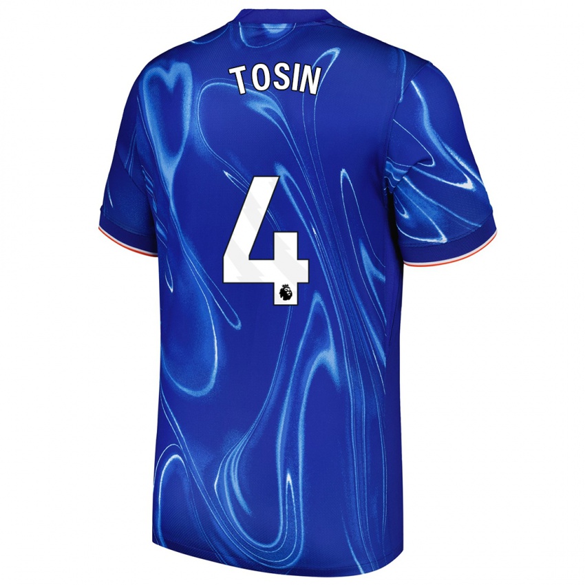 Niño Camiseta Tosin Adarabioyo #4 Azul Blanco 1ª Equipación 2024/25 La Camisa México