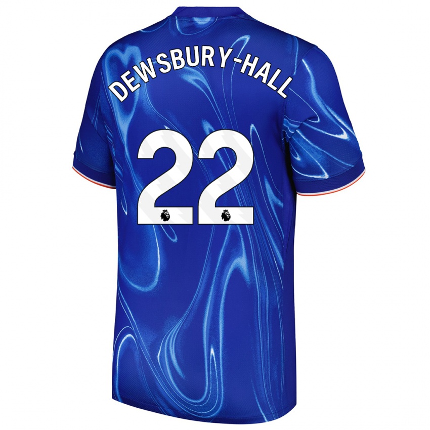 Niño Camiseta Kiernan Dewsbury-Hall #22 Azul Blanco 1ª Equipación 2024/25 La Camisa México