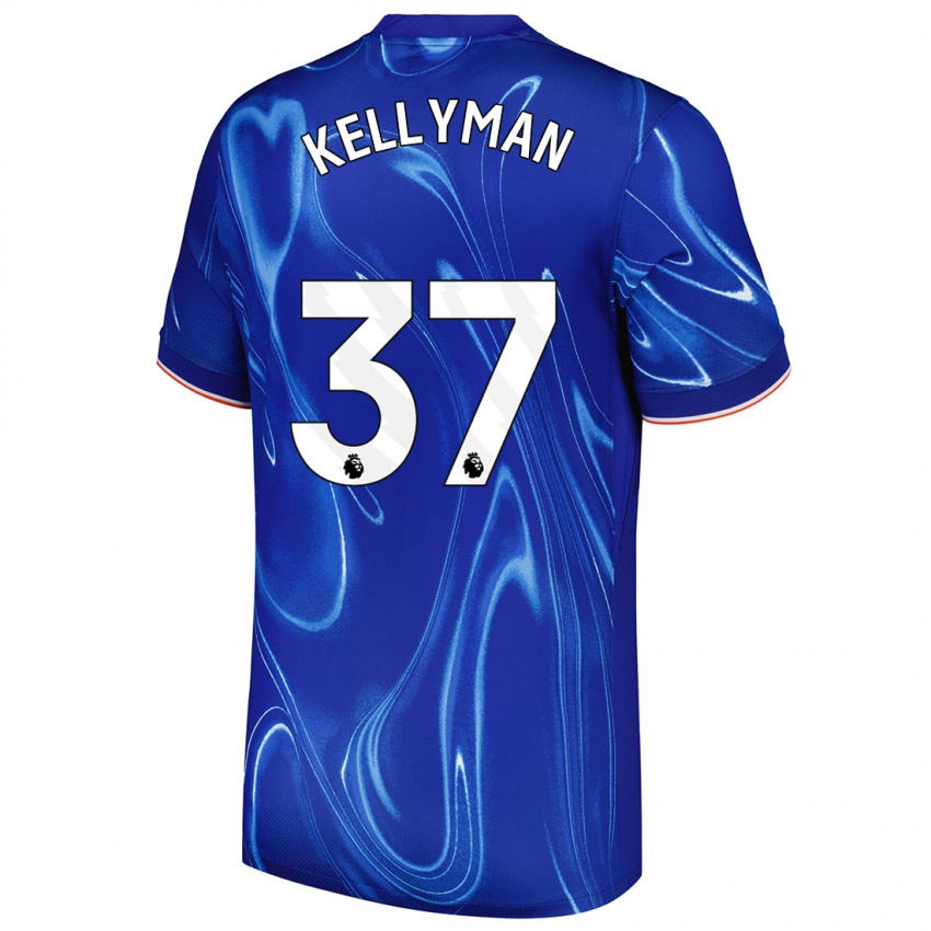 Niño Camiseta Omari Kellyman #37 Azul Blanco 1ª Equipación 2024/25 La Camisa México