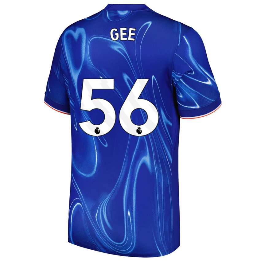 Niño Camiseta Billy Gee #56 Azul Blanco 1ª Equipación 2024/25 La Camisa México