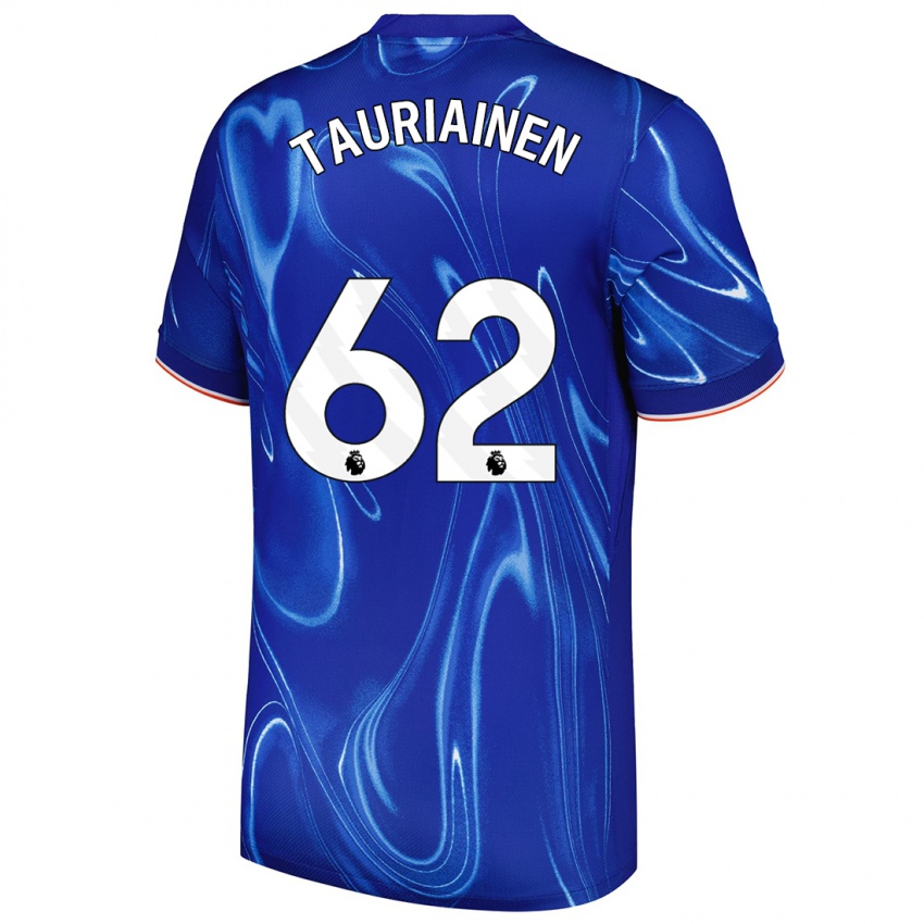 Niño Camiseta Jimi Tauriainen #62 Azul Blanco 1ª Equipación 2024/25 La Camisa México