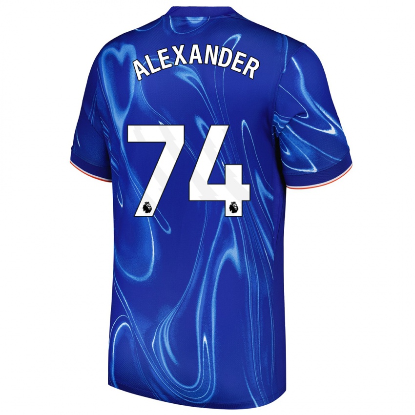 Niño Camiseta Reiss Alexander Russell-Denny #74 Azul Blanco 1ª Equipación 2024/25 La Camisa México