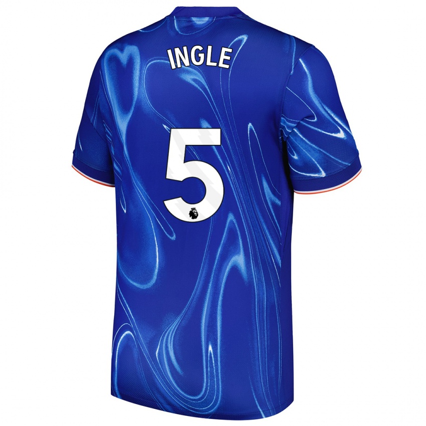 Niño Camiseta Sophie Ingle #5 Azul Blanco 1ª Equipación 2024/25 La Camisa México