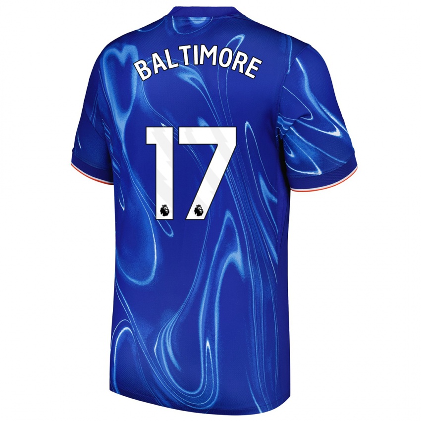 Niño Camiseta Sandy Baltimore #17 Azul Blanco 1ª Equipación 2024/25 La Camisa México