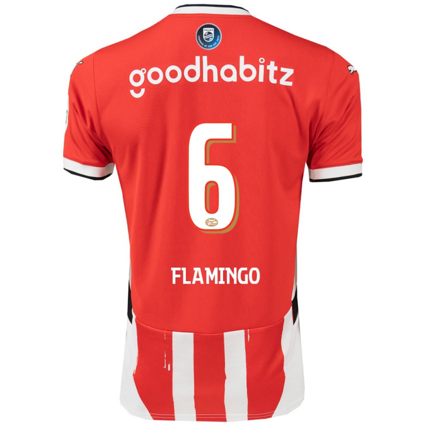 Niño Camiseta Ryan Flamingo #6 Rojo Blanco 1ª Equipación 2024/25 La Camisa México