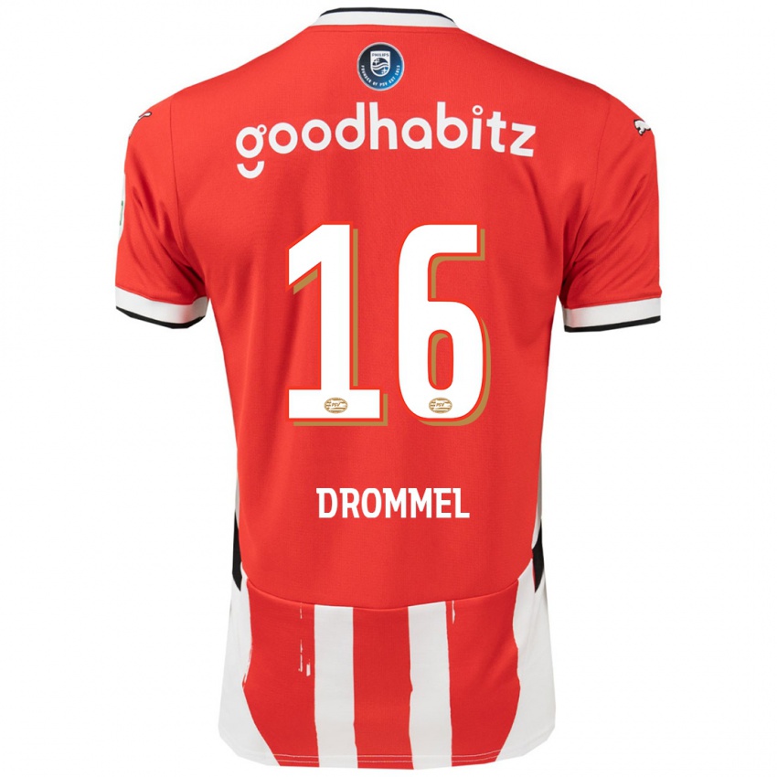 Niño Camiseta Joel Drommel #16 Rojo Blanco 1ª Equipación 2024/25 La Camisa México