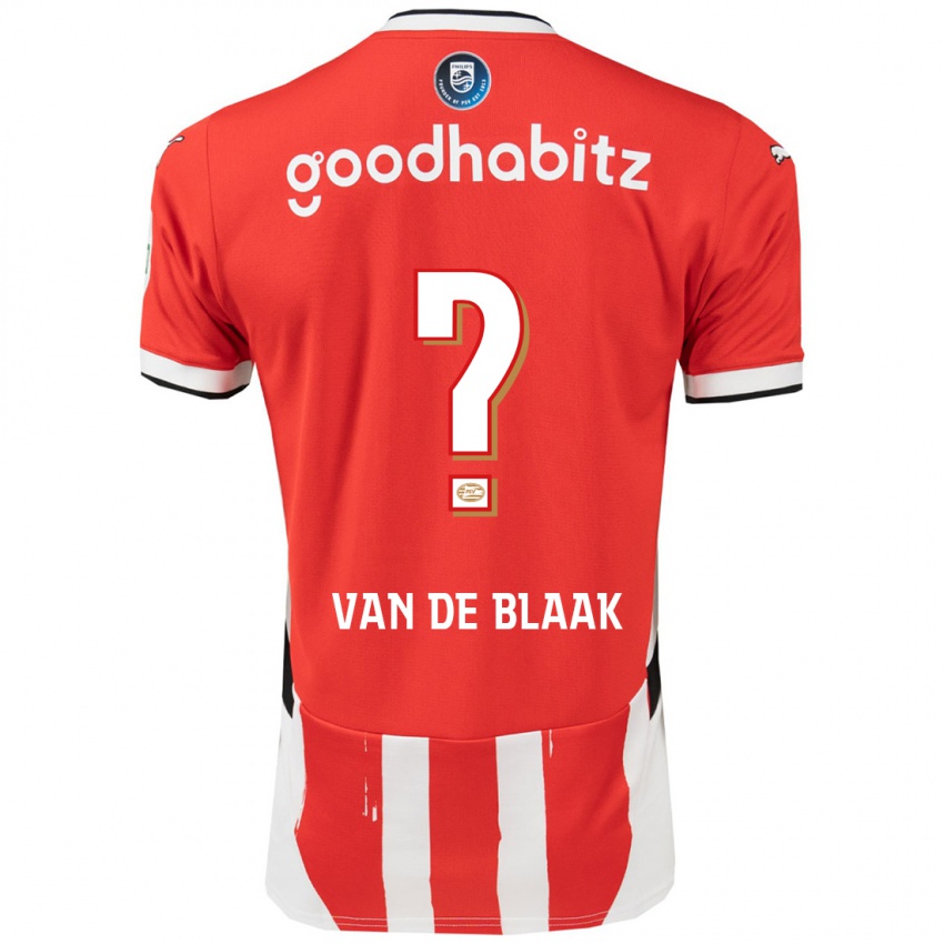 Niño Camiseta Emmanuel Van De Blaak #0 Rojo Blanco 1ª Equipación 2024/25 La Camisa México