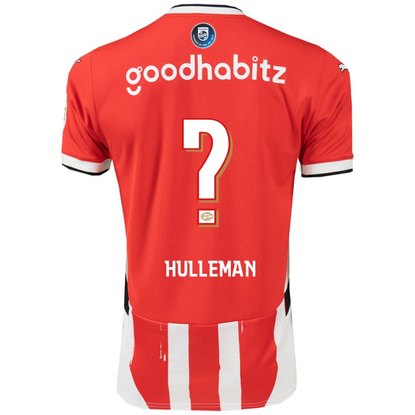 Niño Camiseta Daan Hulleman #0 Rojo Blanco 1ª Equipación 2024/25 La Camisa México