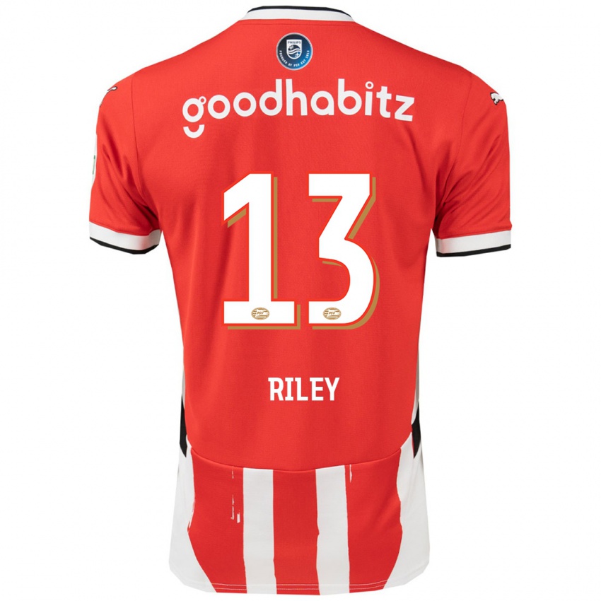 Niño Camiseta Indiah-Paige Riley #13 Rojo Blanco 1ª Equipación 2024/25 La Camisa México