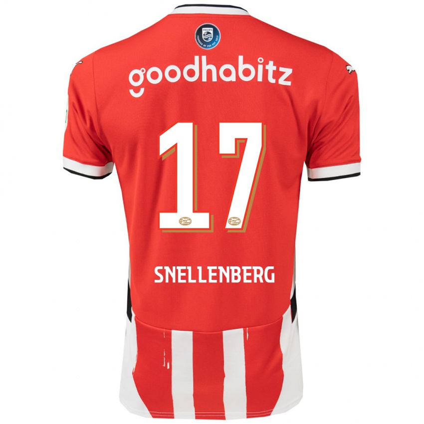 Niño Camiseta Maxime Snellenberg #17 Rojo Blanco 1ª Equipación 2024/25 La Camisa México