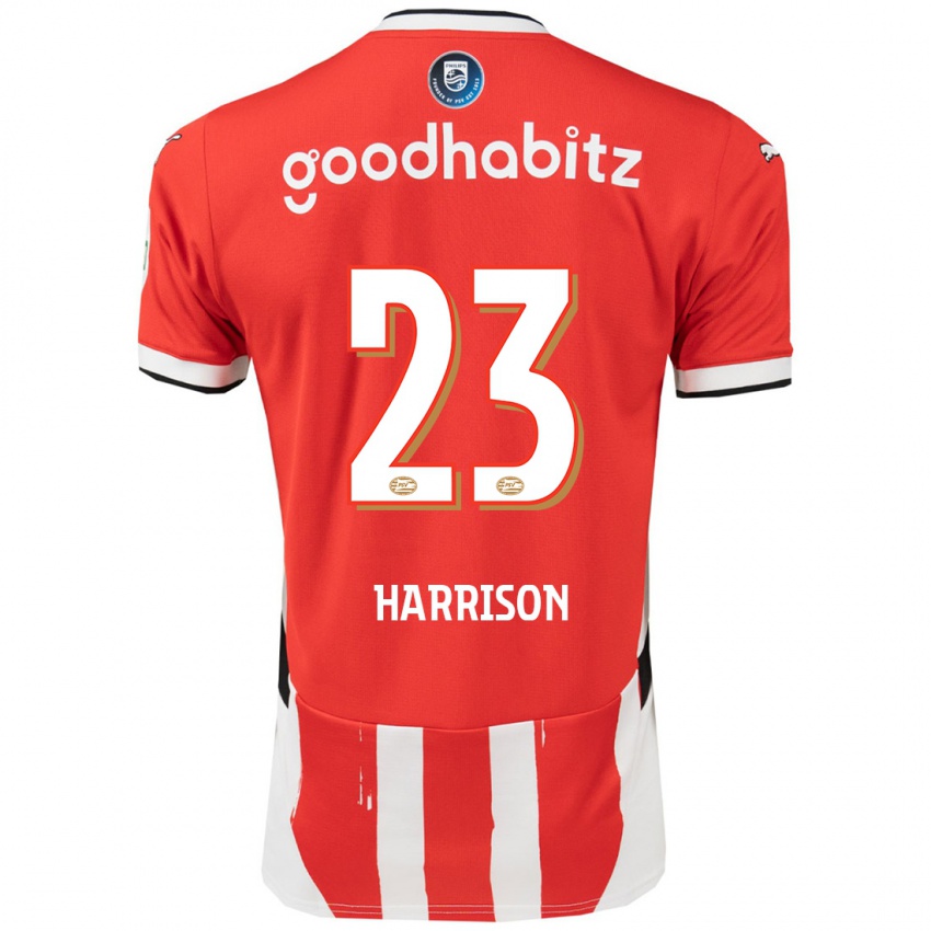 Niño Camiseta Amy Harrison #23 Rojo Blanco 1ª Equipación 2024/25 La Camisa México