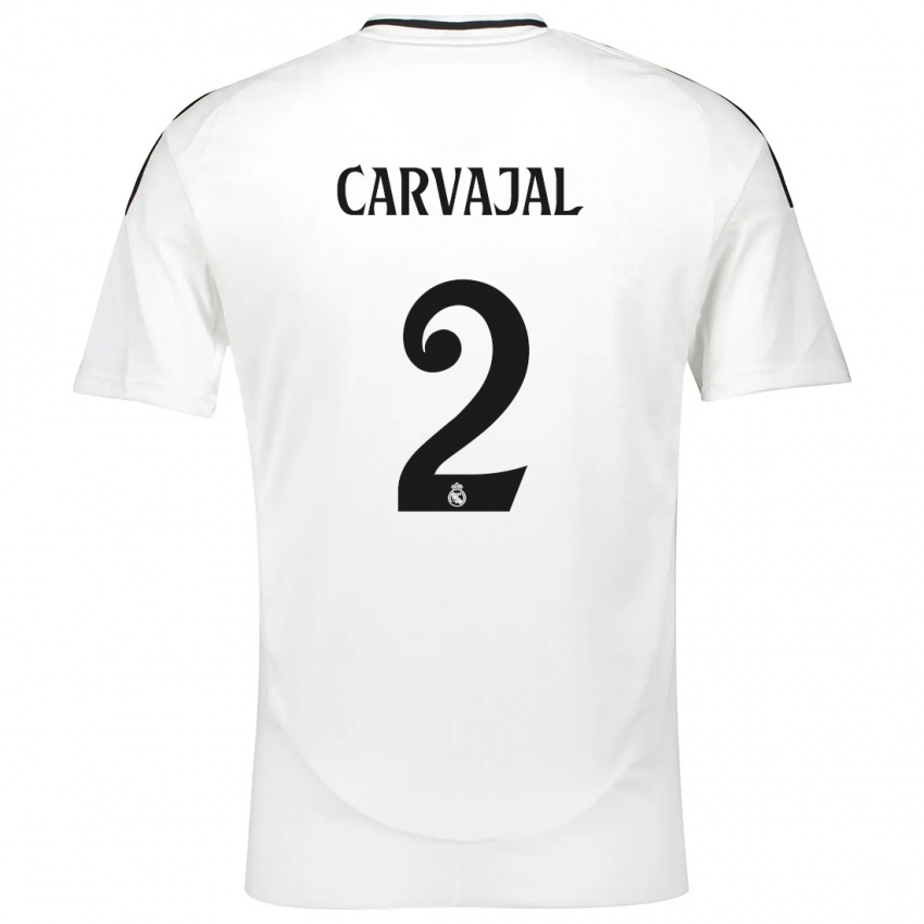 Niño Camiseta Daniel Carvajal #2 Blanco 1ª Equipación 2024/25 La Camisa México