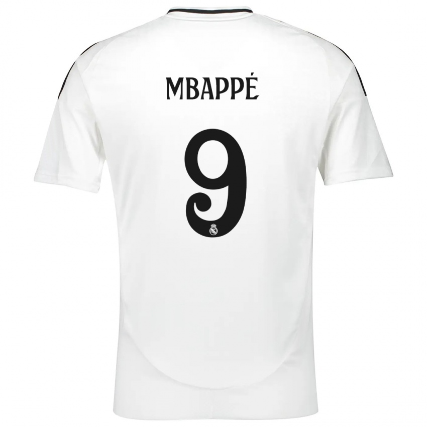 Niño Camiseta Kylian Mbappe #9 Blanco 1ª Equipación 2024/25 La Camisa México