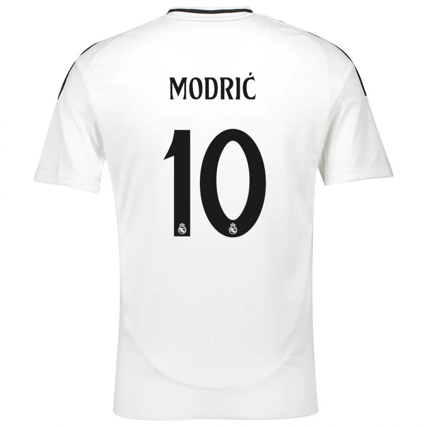 Niño Camiseta Luka Modric #10 Blanco 1ª Equipación 2024/25 La Camisa México