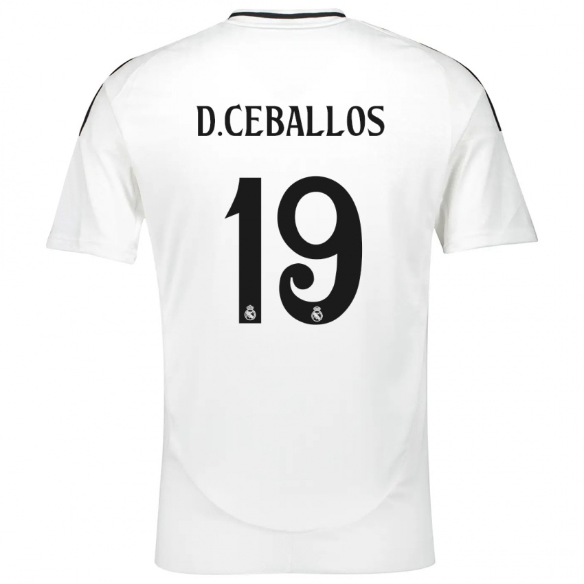 Niño Camiseta Dani Ceballos #19 Blanco 1ª Equipación 2024/25 La Camisa México