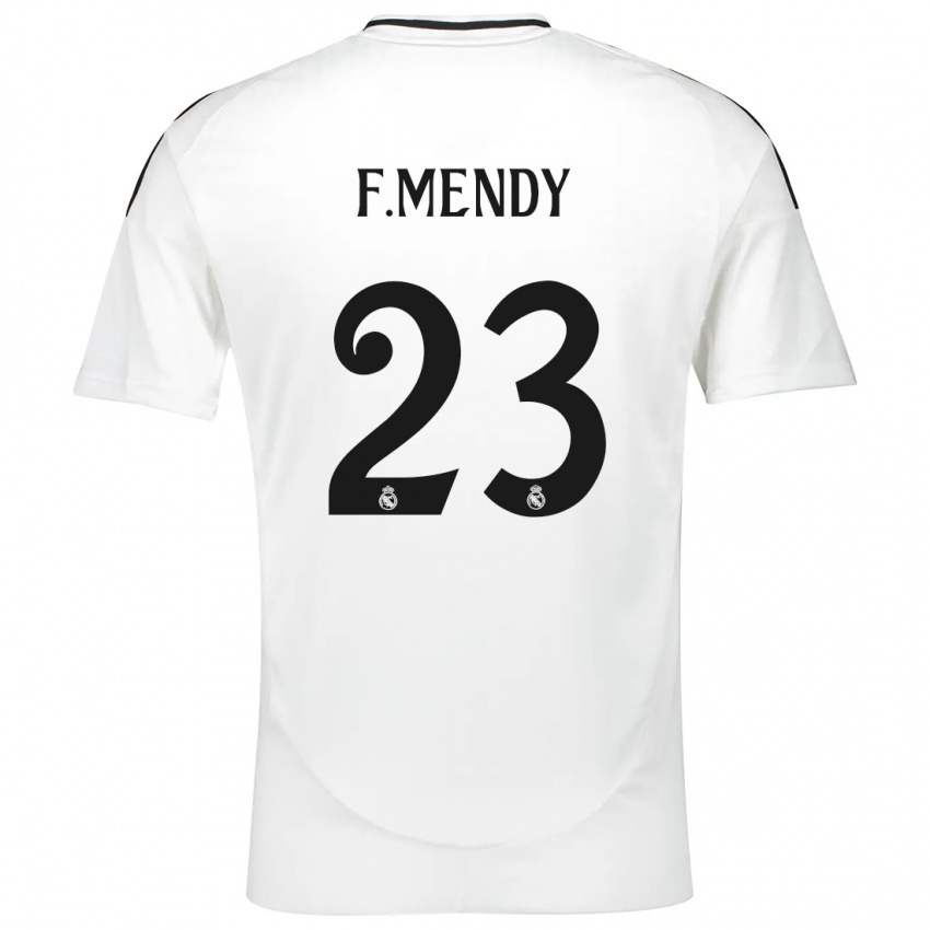 Niño Camiseta Ferland Mendy #23 Blanco 1ª Equipación 2024/25 La Camisa México