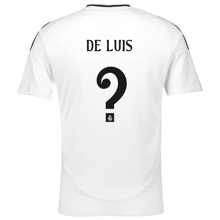 Niño Camiseta Mario De Luis #0 Blanco 1ª Equipación 2024/25 La Camisa México