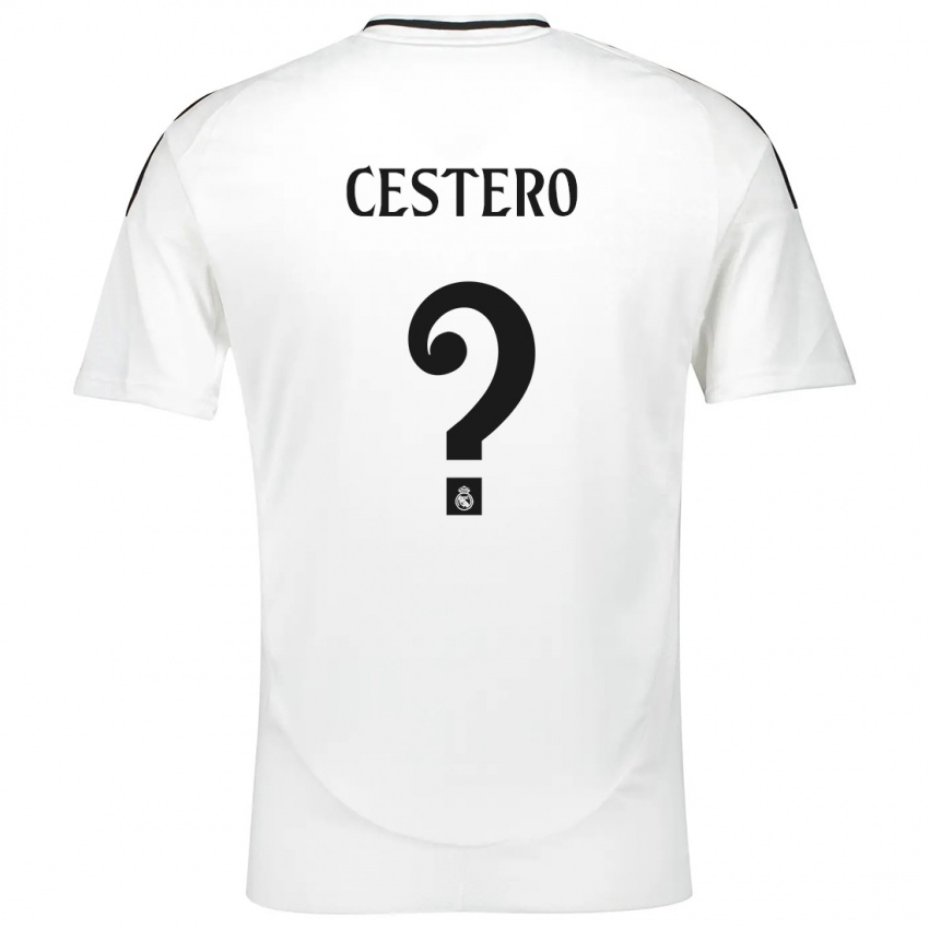 Niño Camiseta Jorge Cestero #0 Blanco 1ª Equipación 2024/25 La Camisa México