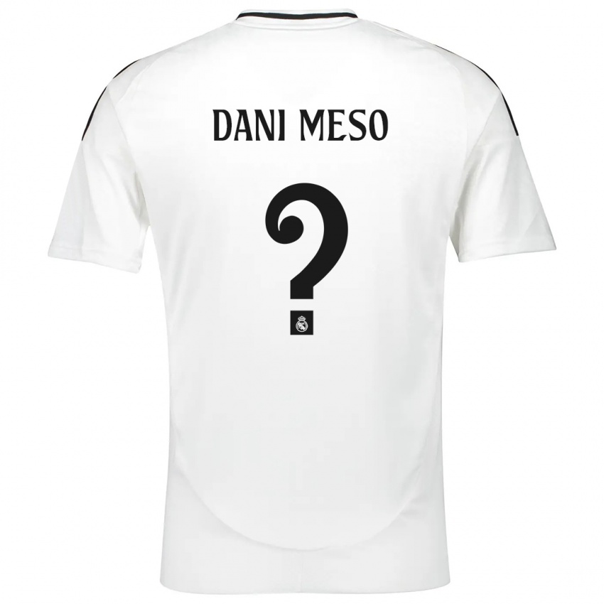 Niño Camiseta Dani Meso #0 Blanco 1ª Equipación 2024/25 La Camisa México