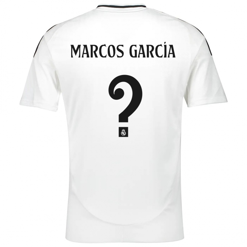 Niño Camiseta Marcos García #0 Blanco 1ª Equipación 2024/25 La Camisa México