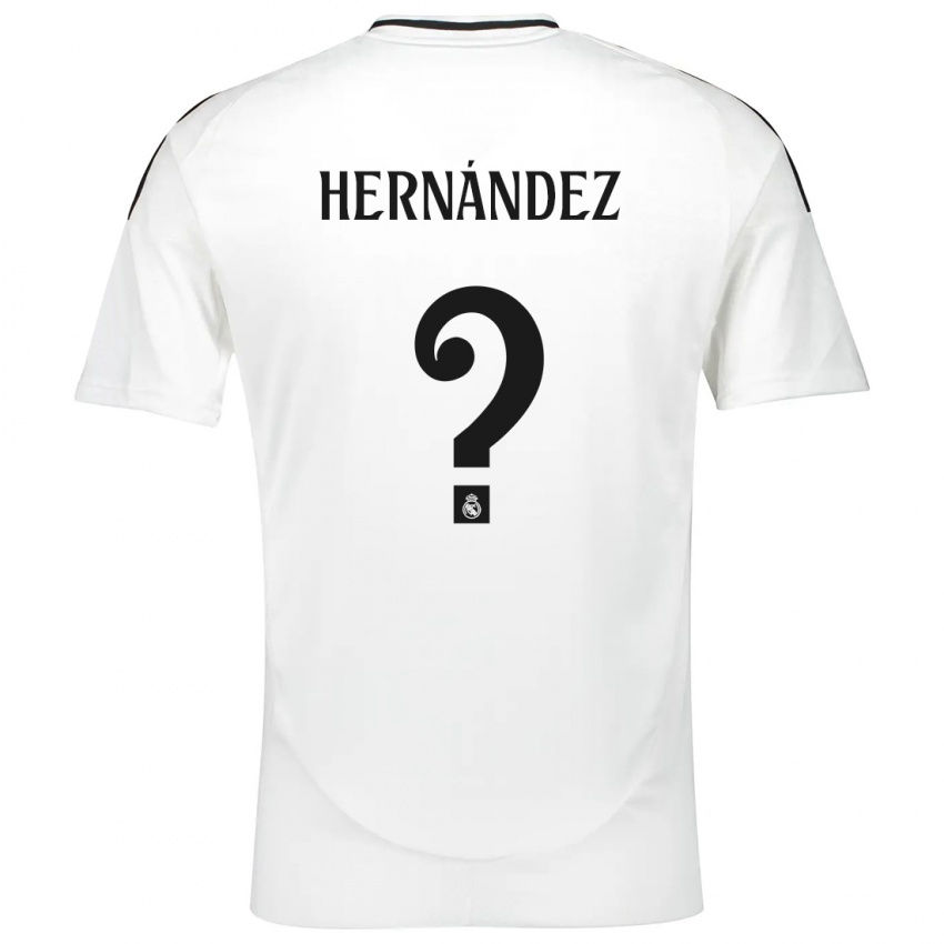 Niño Camiseta Enaitz Hernández #0 Blanco 1ª Equipación 2024/25 La Camisa México