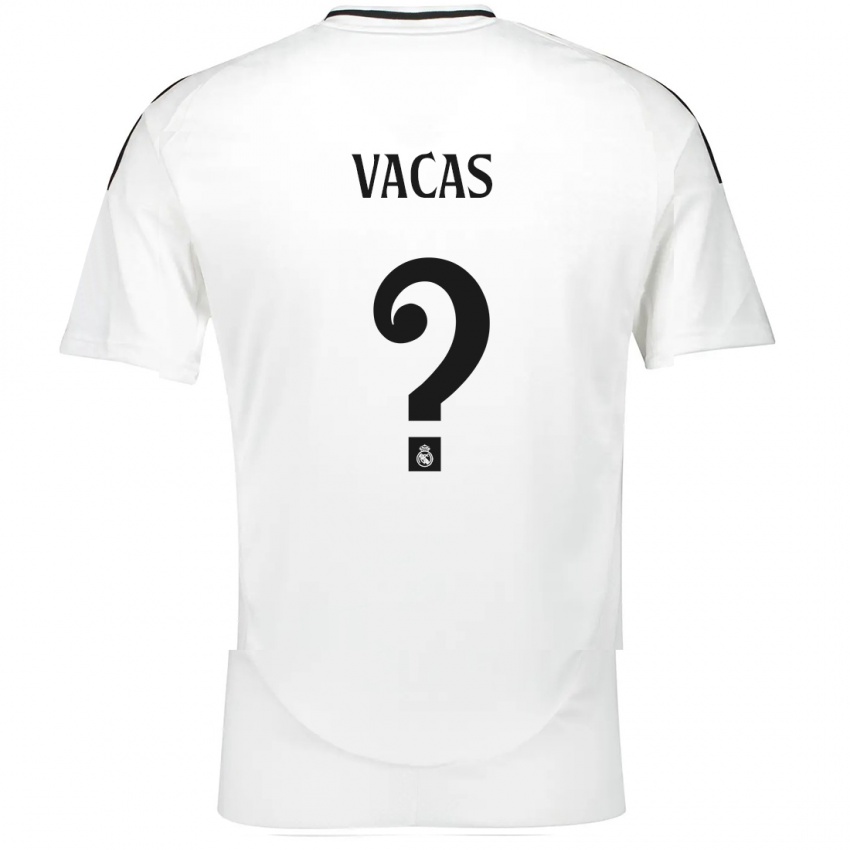 Niño Camiseta Juan Vacas #0 Blanco 1ª Equipación 2024/25 La Camisa México