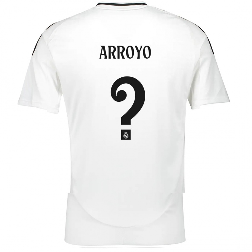 Niño Camiseta Diego Arroyo #0 Blanco 1ª Equipación 2024/25 La Camisa México