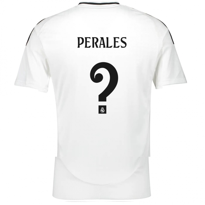 Niño Camiseta Miguel Perales #0 Blanco 1ª Equipación 2024/25 La Camisa México