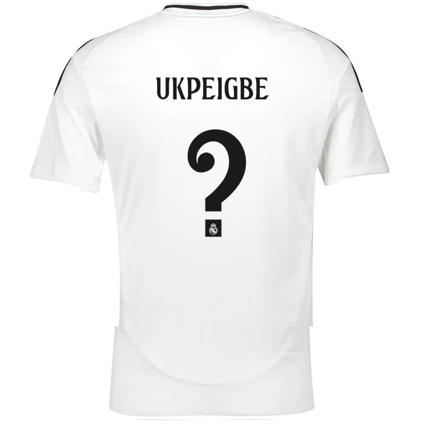 Niño Camiseta Melvin Ukpeigbe #0 Blanco 1ª Equipación 2024/25 La Camisa México