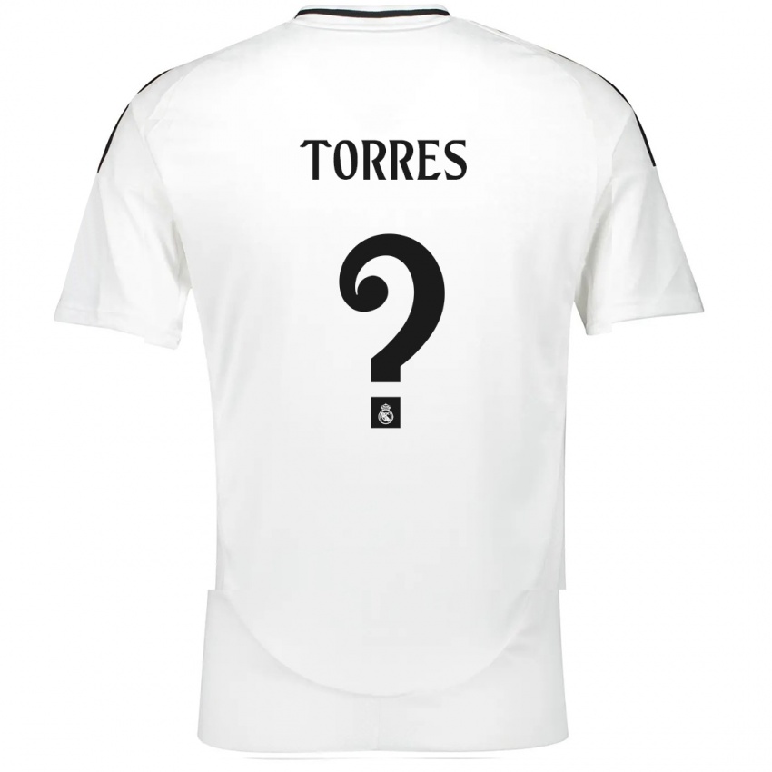 Niño Camiseta Roi Torres #0 Blanco 1ª Equipación 2024/25 La Camisa México