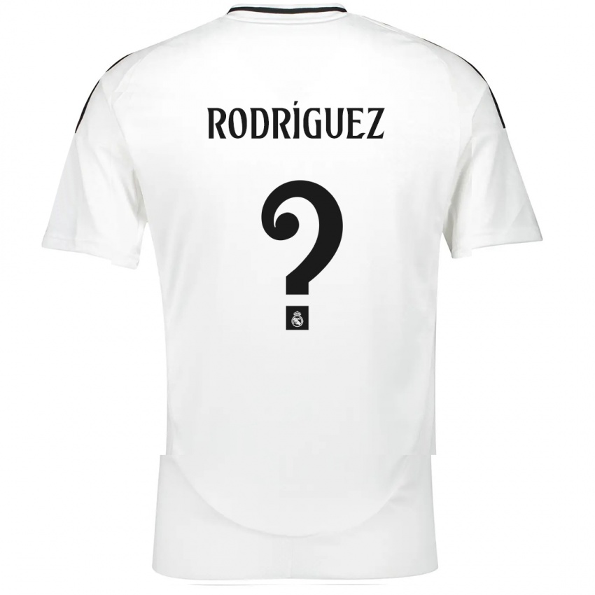 Niño Camiseta Álvaro Rodríguez #0 Blanco 1ª Equipación 2024/25 La Camisa México