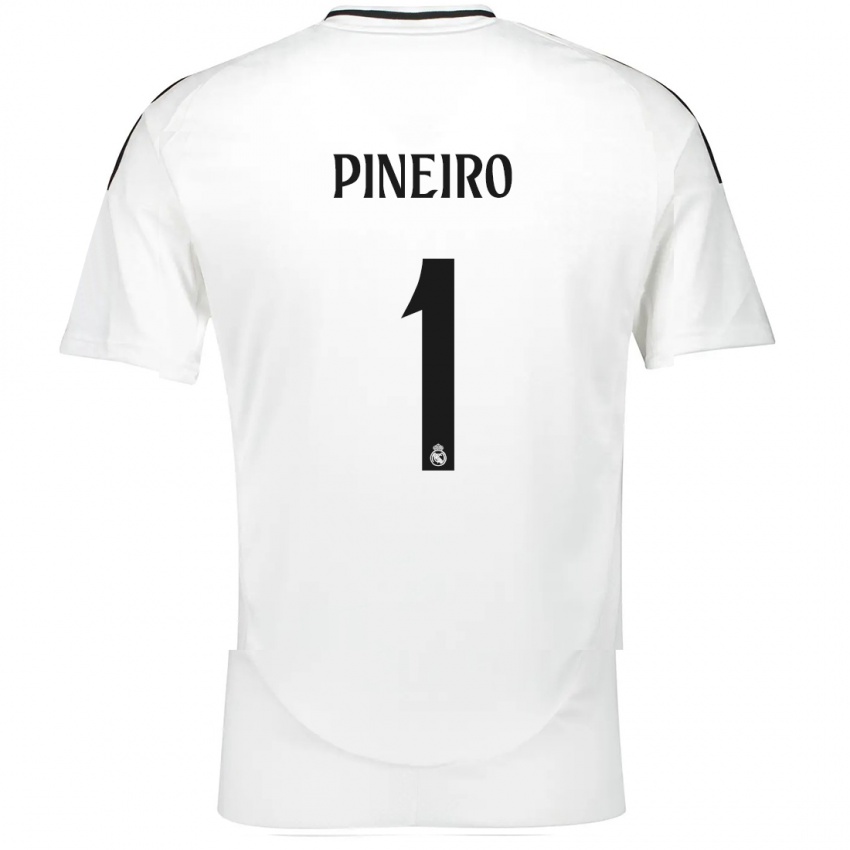 Niño Camiseta Diego Pineiro #1 Blanco 1ª Equipación 2024/25 La Camisa México