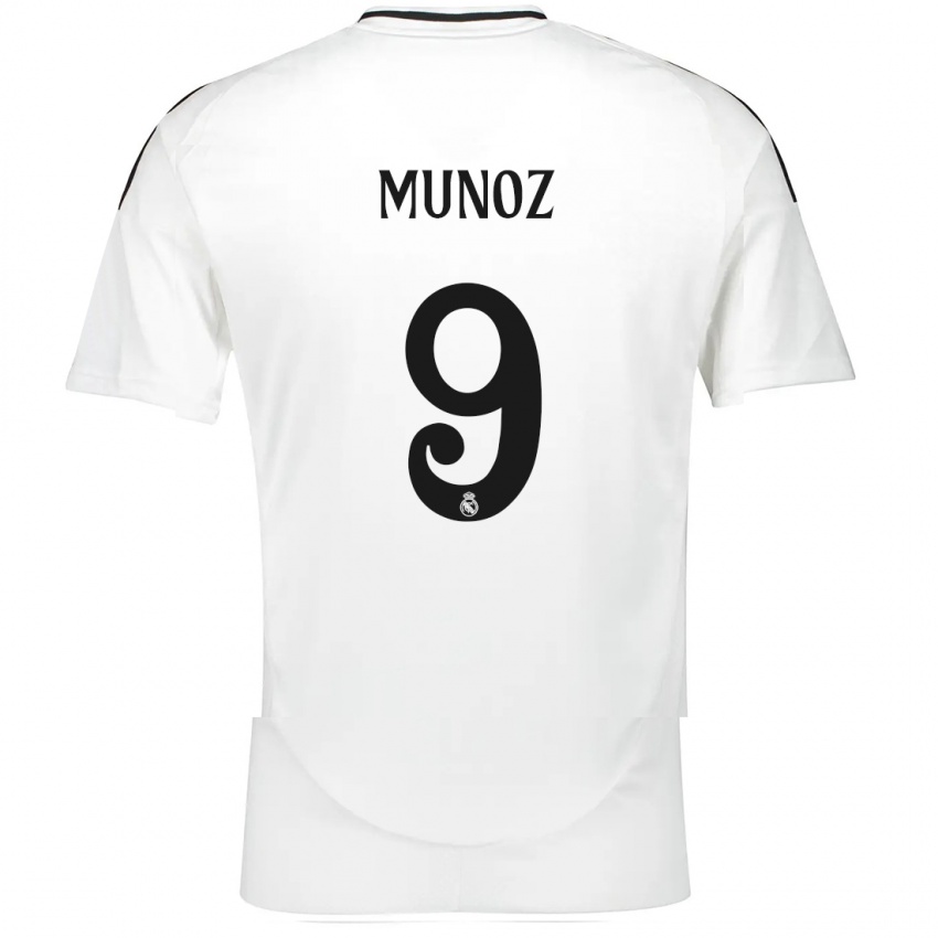 Niño Camiseta Victor Munoz #9 Blanco 1ª Equipación 2024/25 La Camisa México