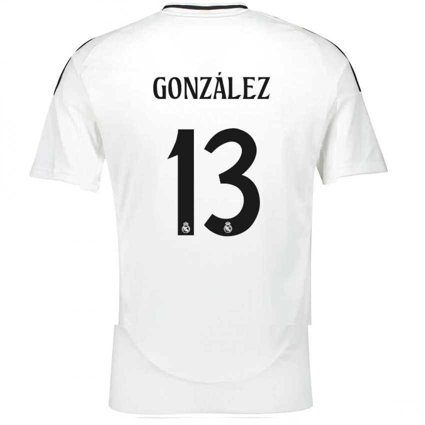 Niño Camiseta Fran González #13 Blanco 1ª Equipación 2024/25 La Camisa México