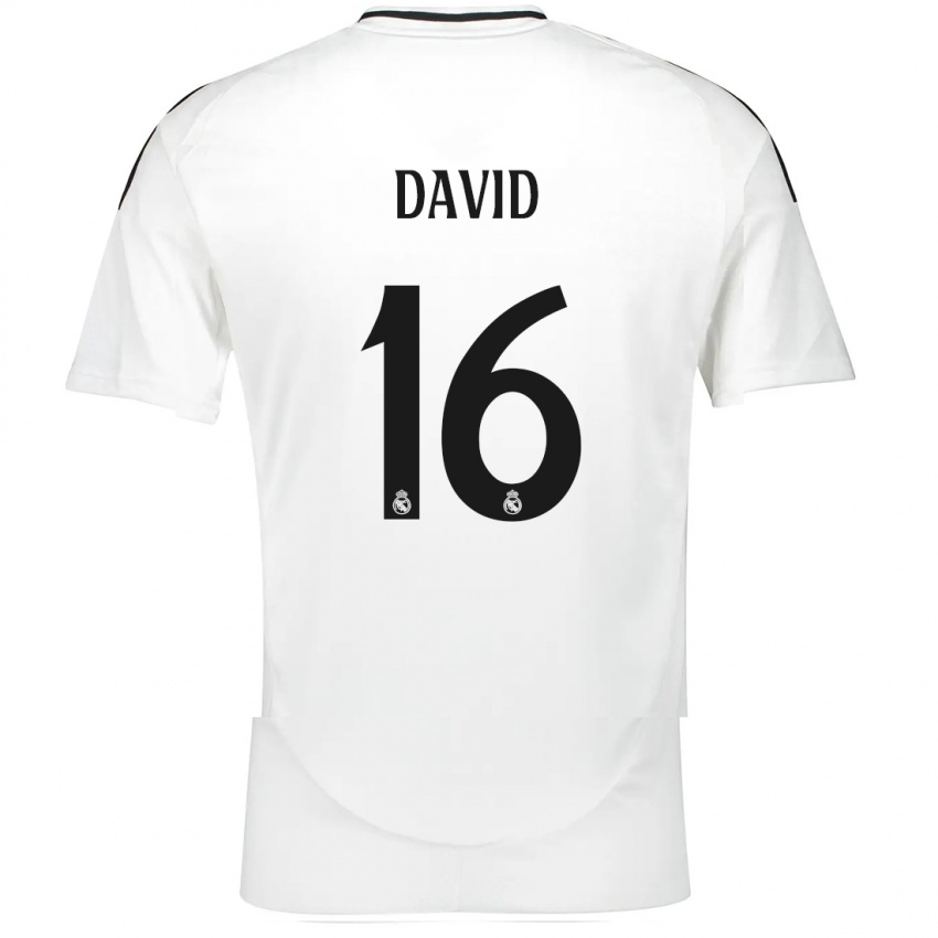 Niño Camiseta Antonio David #16 Blanco 1ª Equipación 2024/25 La Camisa México