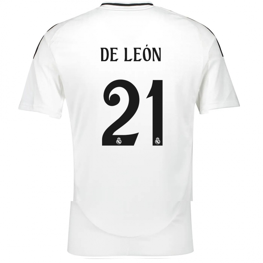 Niño Camiseta Jeremy De León #21 Blanco 1ª Equipación 2024/25 La Camisa México