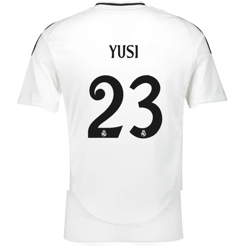 Niño Camiseta Yusi #23 Blanco 1ª Equipación 2024/25 La Camisa México