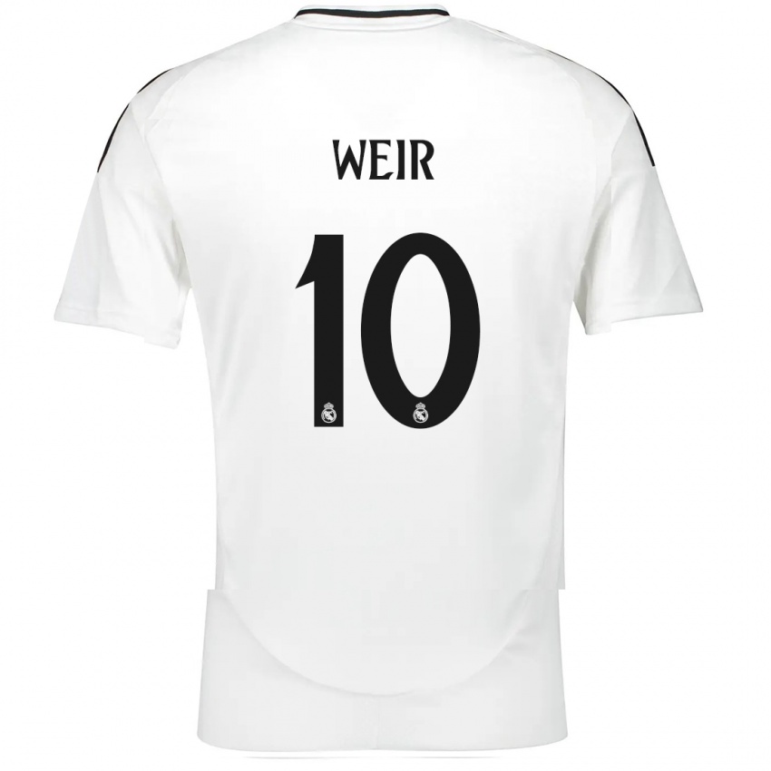 Niño Camiseta Caroline Weir #10 Blanco 1ª Equipación 2024/25 La Camisa México