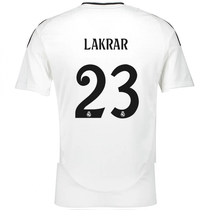 Niño Camiseta Maëlle Lakrar #23 Blanco 1ª Equipación 2024/25 La Camisa México