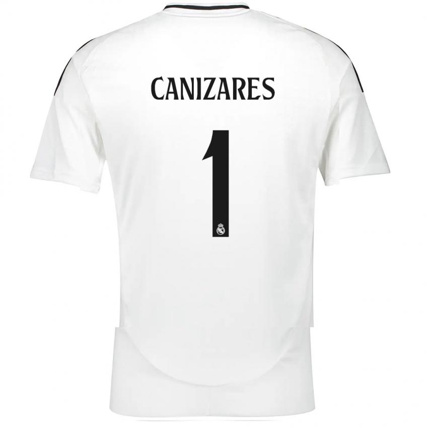 Niño Camiseta Lucas Canizares #1 Blanco 1ª Equipación 2024/25 La Camisa México