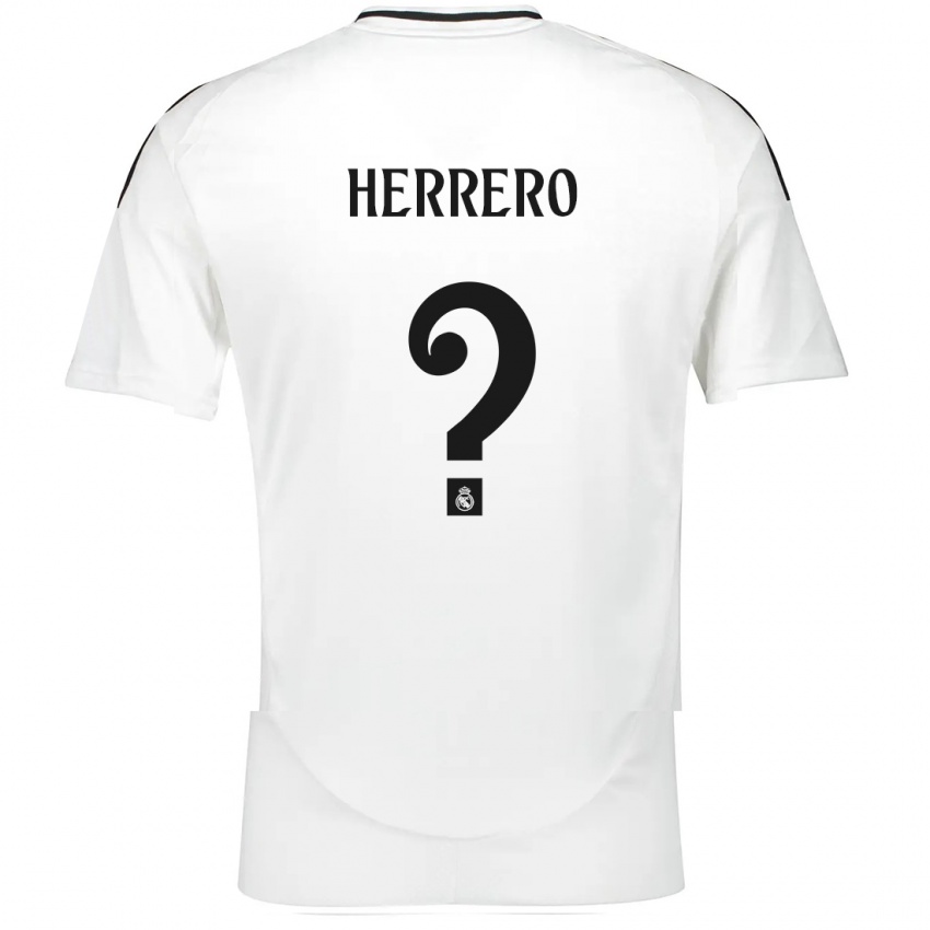 Niño Camiseta Enrique Herrero #0 Blanco 1ª Equipación 2024/25 La Camisa México