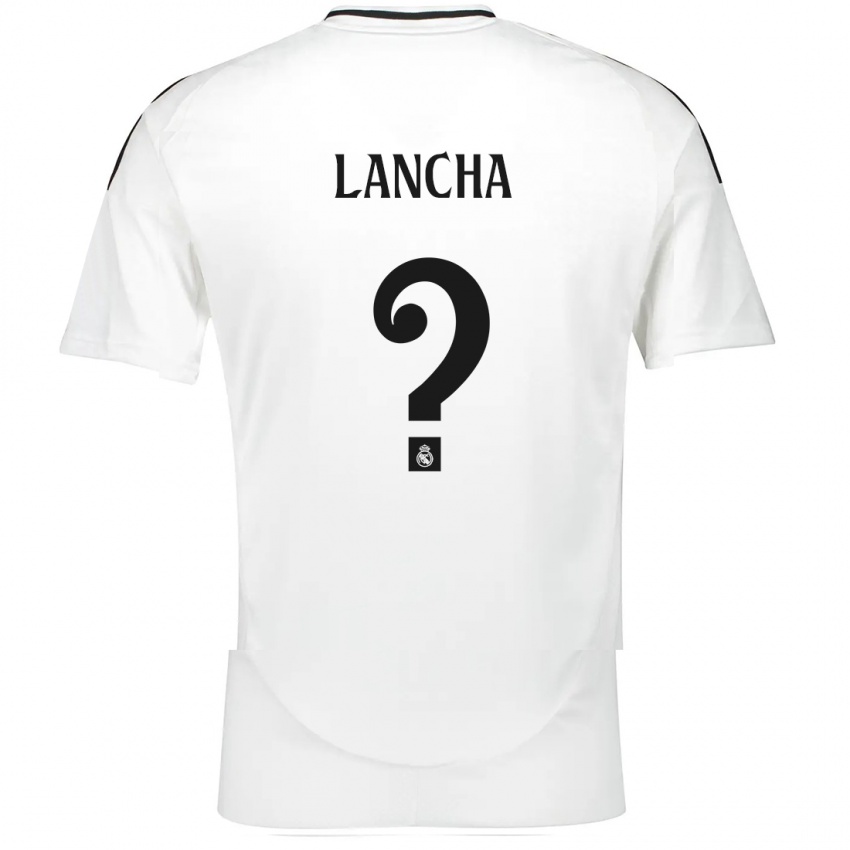 Niño Camiseta Yeray Lancha #0 Blanco 1ª Equipación 2024/25 La Camisa México