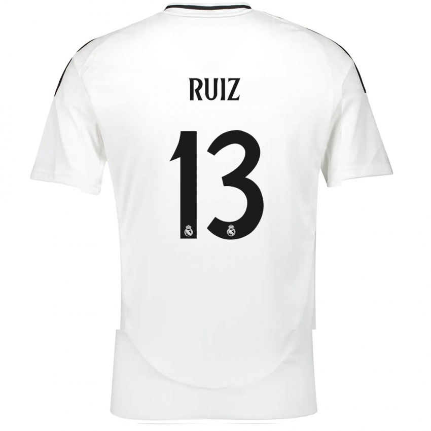 Niño Camiseta Guillermo Ruiz #13 Blanco 1ª Equipación 2024/25 La Camisa México