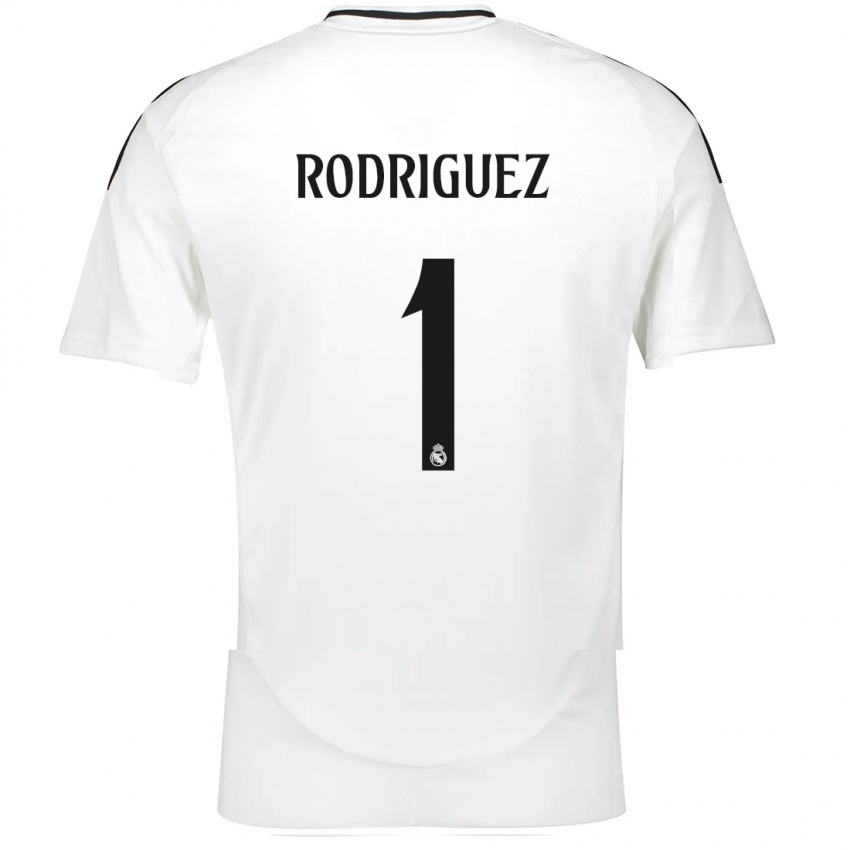 Niño Camiseta Misa Rodriguez #1 Blanco 1ª Equipación 2024/25 La Camisa México