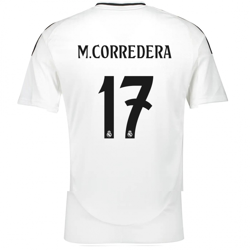 Niño Camiseta Marta Corredera #17 Blanco 1ª Equipación 2024/25 La Camisa México